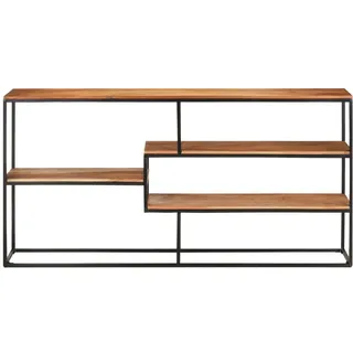 vidaXL Sideboard 150x30x75 cm Akazie Massivholz - Braun