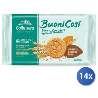 14x Multipack Galbusera Keksdose Gutscheine Cosi Cereal Ohne Zucker