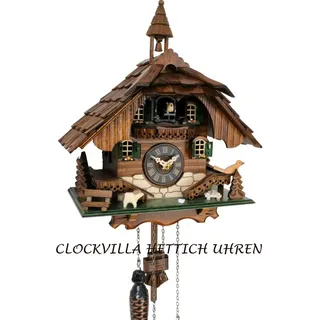 CLOCKVILLA HETTICH-UHREN Kuckucksuhr im Schwarzwald hergestellt Quarzwerk - Braun