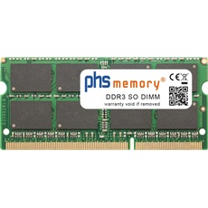 Bild von PHS-memory 8GB RAM Speicher für Exone Mobile Business 1520 II DDR3 SO DIMM 1600MHz PC3L-12800S (Exone Mobile Business 1520 II, 1 x 8GB), RAM Modellspezifisch