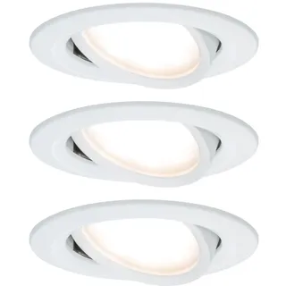 Paulmann Nova Coin 3er Set rund weiß Aluminium
