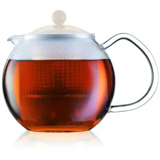 Bodum Assam Teebereiter (Glasgriff, Farbiger Deckel, Permanent Kunststofffilter, 0,5 liters) schwarz