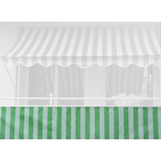 Angerer Balkonbespannung Standard 90 cm Blockstreifen grün/weiß Länge: 8 Meter