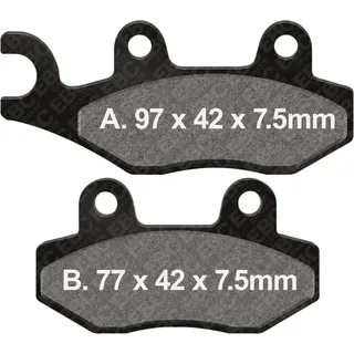 EBC Brakes Ebc Fa-tt Series Carbon Fiber Fa135tt Bremsbeläge - Black - One Size