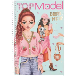 DEPESCHE 13486 TOPModel Dress Me Up - Stickerbuch mit 20 Seiten vorgedruckter Model Motive zum Selbstgestalten, inkl. 7 Stickerbogen