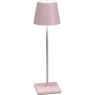 Zafferano Poldina Pro Tischlampe - Aufladbare LED Außenlampe - 38 cm - Pink - Rosa