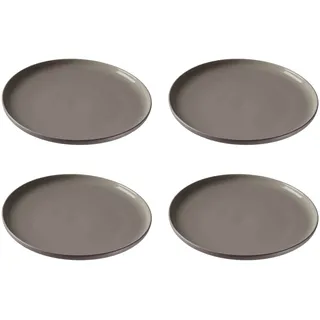 Ritzenhoff & Breker Speiseteller Jasper 26 cm Taupe 4er Set