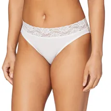 Dim Slip Baumwolle Plus Midi Feminine Damen x2, White, L