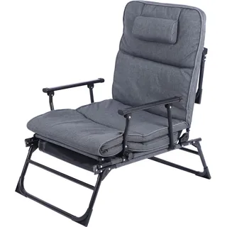 Mojawo Gartenliege 2 in 1 Grau