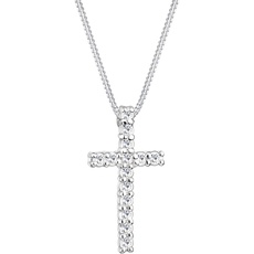 Bild Halskette Damen Kreuz Anhänger Elegant mit Kristallen aus 925 Sterling Silber