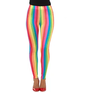 Smiffys Regenbogen Clown-Gamaschen, Mehrfarbig Halloween