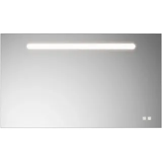 burgbad Eqio Leuchtspiegel mit LED-Beleuchtung, 1 Sensorschalter, Handyhalter, 1200x30x700mm, SIIX120PN258
