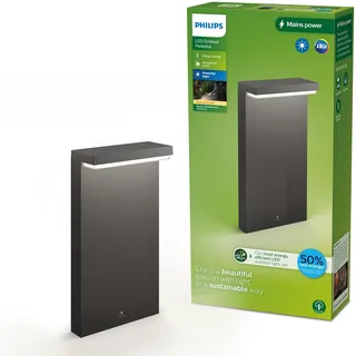 Philips Outdoor Ultra-Efficient Bustan Sockelleuchte 3.8W, 2700 Kelvin anthrazit