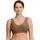 Damen Soft Stretch Gepolstert V-Ausschnitt BH Top cocoa Brown M/L