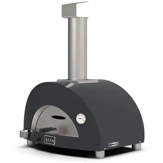 Alfa Forni Holzkohlegrill der Marke Modell Moderno 2 Pizze Legna Ardesia Grey