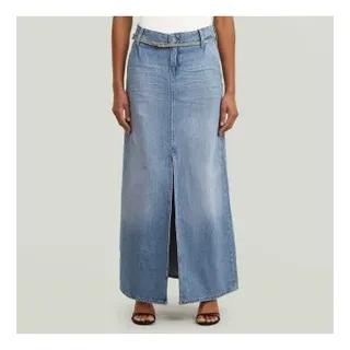 G-Star für Damen. D25979-D943-H133 Blauer weitender Maxirock (28), Lässig, Denim, Bio-Baumwolle, Nachhaltig