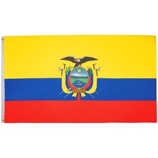 AZ FLAG Flagge Ecuador 150x90cm - EKUADORIANISCHE Fahne 90 x 150 cm - flaggen Top Qualität