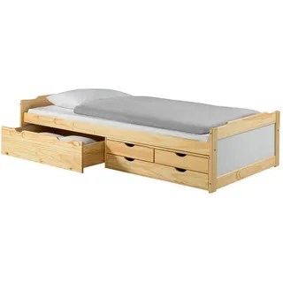 Idimex Funktionsbett Andrea 90X200 Cm , Holz , Kiefer , Vintage , 99x49x205 cm , FSC Mix , Babymöbel & Kindermöbel, Kinderzimmer & Jugendzimmer, Kinderbetten