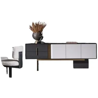 aea Sideboard 50 x 80 x 230 cm Weiß