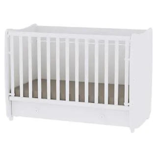 Lorelli Babybett Dream 60 x 120 cm umbaubar Schreibtisch Kinderbett Schaukelbett - Weiß