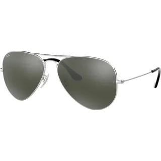 Ray-Ban Aviator Mirror, Erwachsener, Männlich, Pilot, Pilot, Vollrand, Silber - Silber