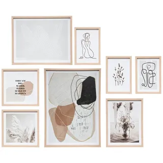 Poster Abstrakter Rahmen aus MDF-Holzplatte x8