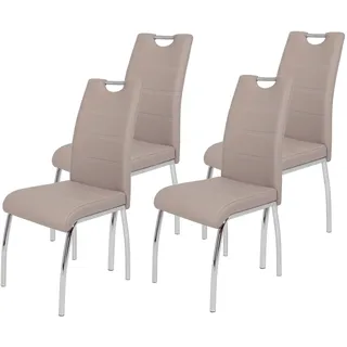 Hela Esszimmerstuhl Susi Kunstleder cappuccino beige 4er Set