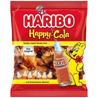HARIBO Happy Cola Fruchtgummi Cola Flaschen mit Colageschmack 175g