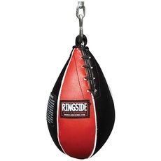 Ringside Unisex-Erwachsene Mais Slip Ball Boxing Speed Bag, Schwarz/Rot, 10" W x 1" H
