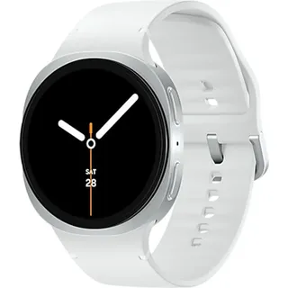 Galaxy Watch8 LTE 44 mm Silver Sport Band White S/M