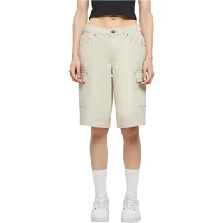 Urban Classics Damen Cargo Shorts Ladies Cotton Cargo Bermuda, lässige High Waist Bermuda Shorts für Frauen, Cargotaschen, Größen 26-36