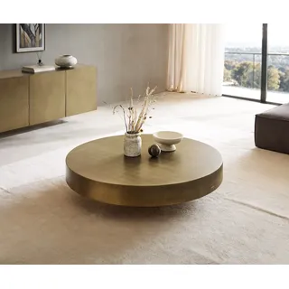 DELIFE Couchtisch Ryo 120x30 cm Metallic Gold - Gold