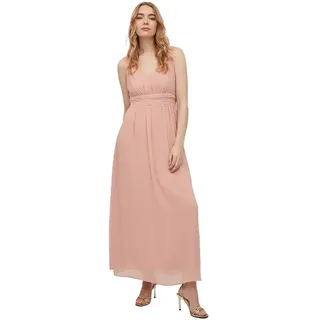 VILA Milina ärmelloses Langes Kleid Misty Rose 42