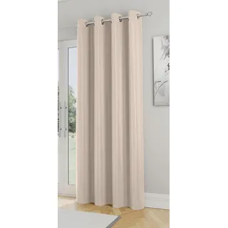 Enhanced Living Nightfall Türvorhang mit Ösen, superweich, natürlich, Thermisch, blockierend, 168 x 214 cm, energiesparend und geräuschreduzierend, Türvorhang für Wohnzimmer und Schlafzimmer