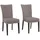 4-Fußstuhl Colorado Mikrofaser braun 2er Set