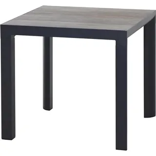 Siena Garden Gartentisch Silva Rechteckig Washed Grau 80 cm x 80 cm