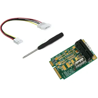 KALEA-INFORMATIQUE Riser Kompakter PCIe-zu-MiniPCIe-Adapter zum Einbau Einer PCIe-Karte in einen Laptop mit Mini-PCIe-Anschluss.