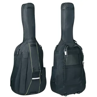 Gewa Kontrabass Gig-Bag Classic 25 mm Polsterung mit 2 Laufrollen 3/4