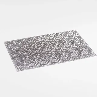 décor line 1790218 Tischset, aus PVC, silberfarben, 45 x 30 cm, PVC, Silber, 30 x 45 cm