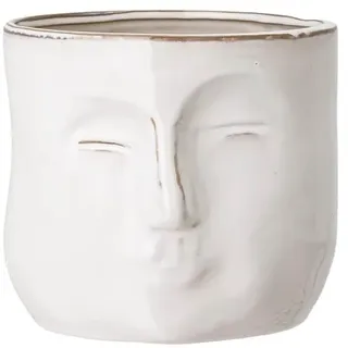 Bloomingville Face Flowerpot - White