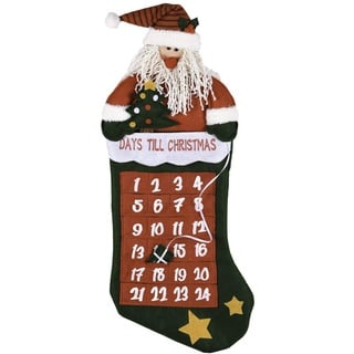 Comarco 10681 Adventskalender, Stoff, Mehrfarbig, 30 x 2 x 64 cm