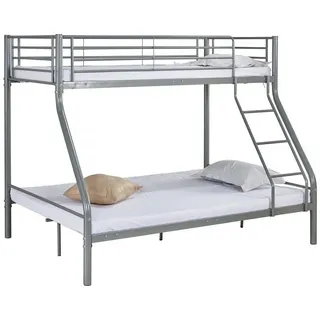 Habitat et Jardin Etagenbett Leo 140 x 190 cm Metall grau