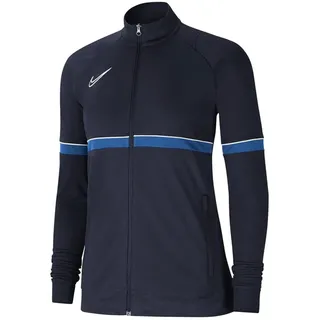 Nike Damen, Women's Academy 21 Track Jacket, OBSIDIAN/WHITE/ROYAL BLUE/WHITE, CV2677-453, XS