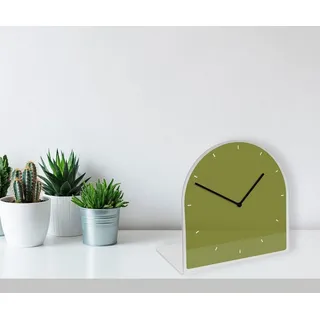 Queence Tischuhr »Helene« Tisch, Uhr, modern, geräuschlos, grün
