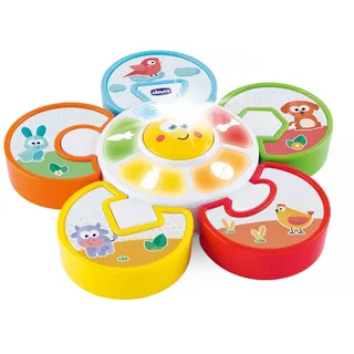 Chicco Spielzeug-Aktivitätscenter „Errate das Tier“, elektronisches Spielzeug mit Licht und Geräuschen, lehrt Tierstimmen, Batterien im Lieferumfang enthalten, Alter 12–36 Monate, Mehrfarbig