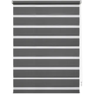 GARDINIA Doppelrollo EasyFix 75 x 150 cm Anthrazit