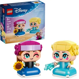 LEGO  Disney Frozen Die Mini-Prinzessinnen Anna und Elsa - Prinzessinnen Spielzeug mit 2 Minipuppen, Sonnenblumen & Eiskristall - Kleines Geschenk für Mädchen ab 5 Jahren und Frozen Fans - 43284 - Bronze