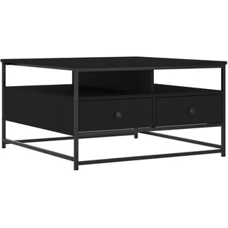 vidaXL Couchtisch Schwarz 80x80x45 cm Holzwerkstoff