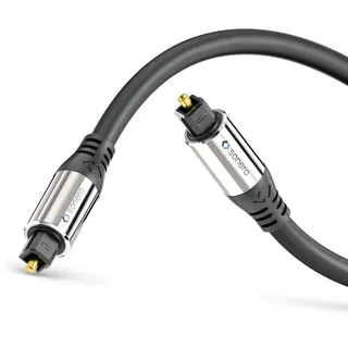 Sonero Premium optisches Toslink Kabel, 2,00m, vergoldete Kontakte, schwarz, S-OC100-020