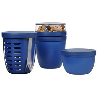 Mepal Ellipse Lunchpot, Fruitpot und Snackpot 3er Set Trinkflaschen